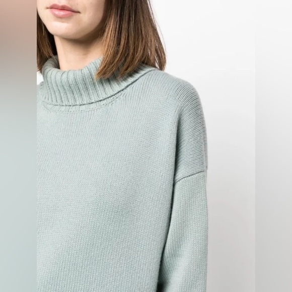 Jil Sander roll-neck loose-fit jumper CASHMERE Sweater Size 40 - Picture 4 of 14